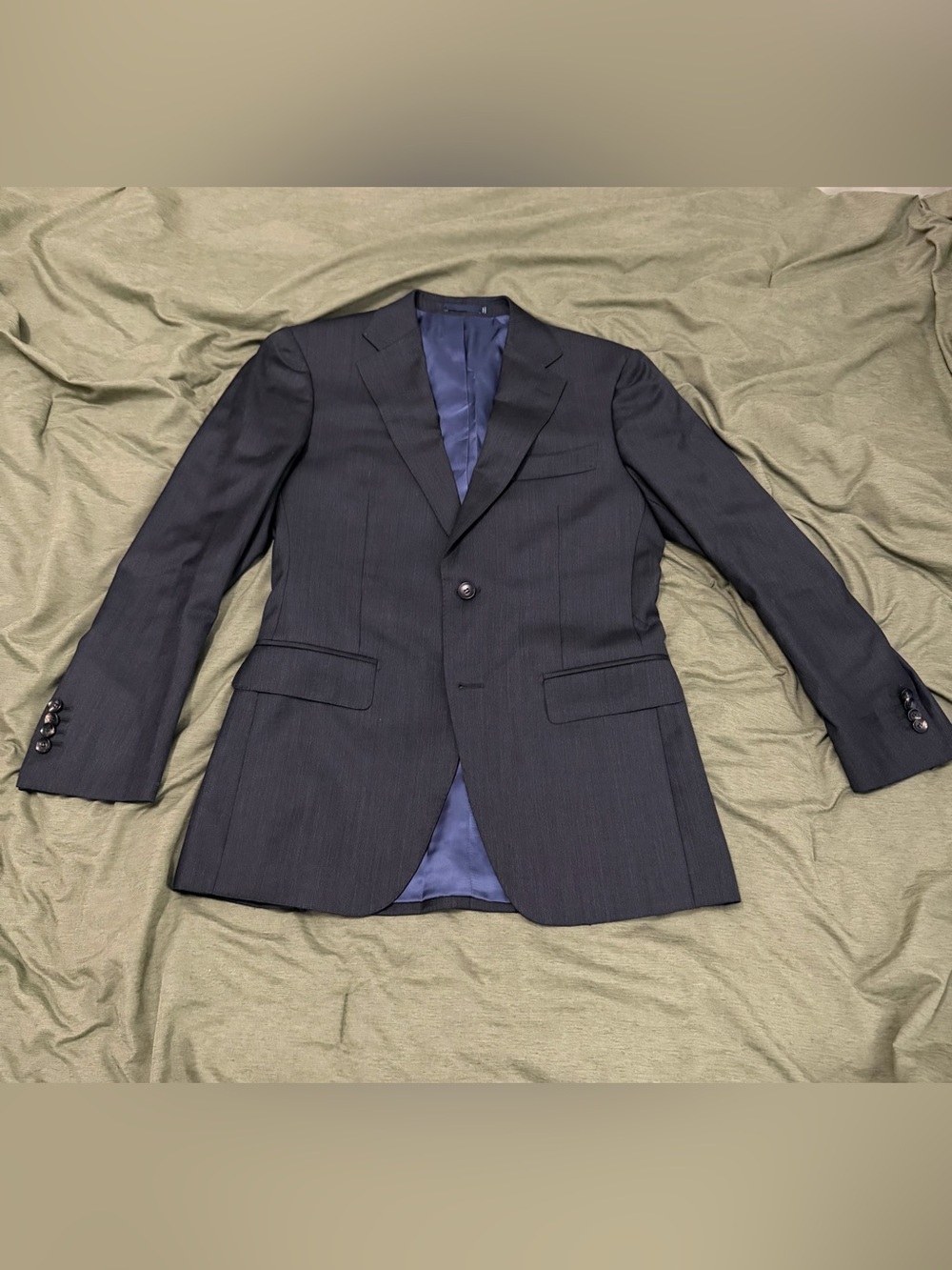 Suitsupply Charcoal Grey 2-Button Wool Blazer